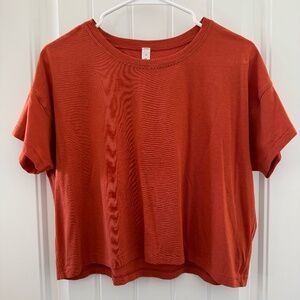Lululemon / Cates T-Shirt / Canyon Orange / Size 10